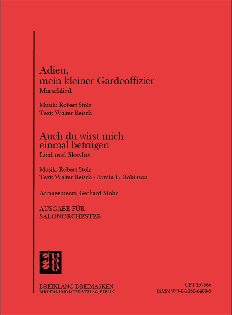 Auch du wirst mich einmal betrügen-Adieu, mein kle